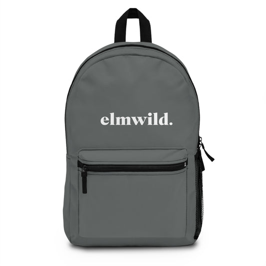 Backpack — Elmwild Minimal Logo Casual Daypack (Dark Grey)