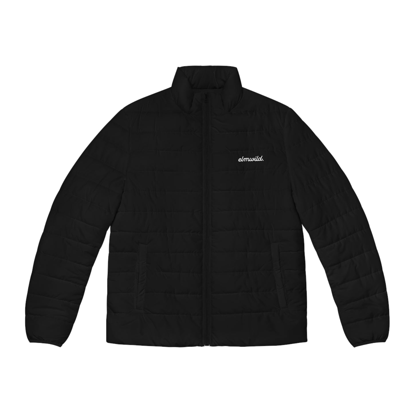 Men's Black Puffer Jacket — Lightweight Insulated Outerwear