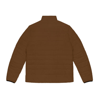 Men's Brown Puffer Jacket — Lightweight Insulated Outerwear