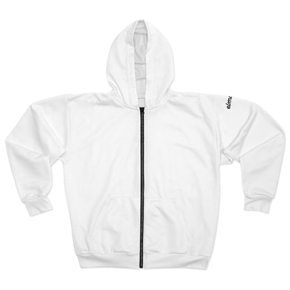 White Zip Hoodie — Zip-Up Hoodie