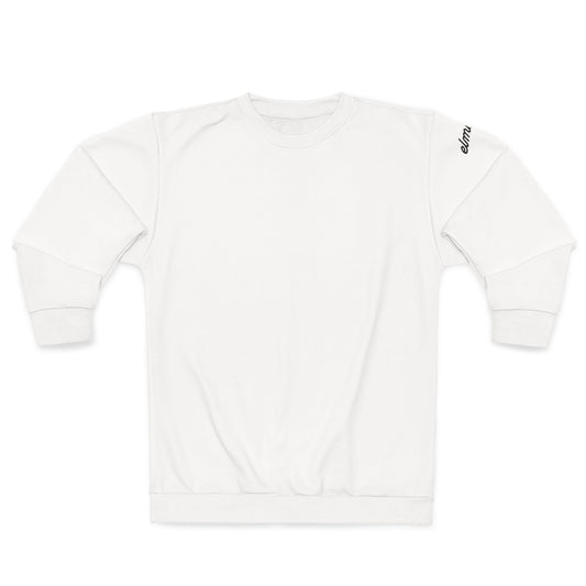 White Minimal Logo Sweatshirt — Crewneck