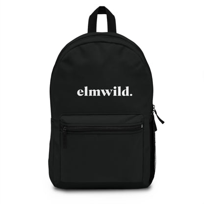 Backpack — Elmwild Minimal Logo Casual Daypack (Black)