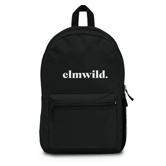 Backpack — Elmwild Minimal Logo Casual Daypack (Black)