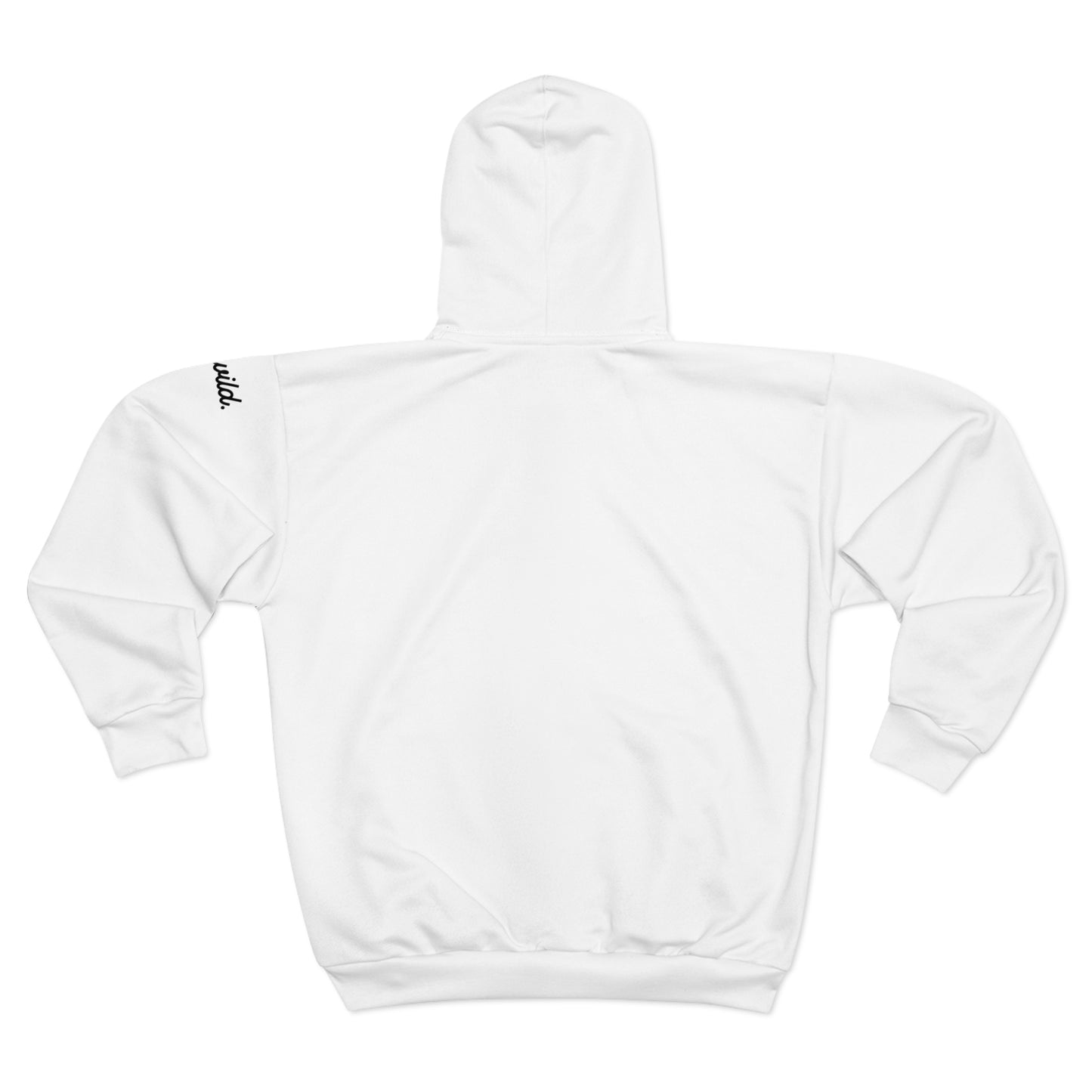 White Zip Hoodie — Zip-Up Hoodie