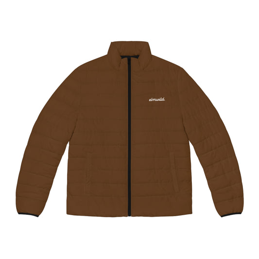 Men's Brown Puffer Jacket — Lightweight Insulated Outerwear