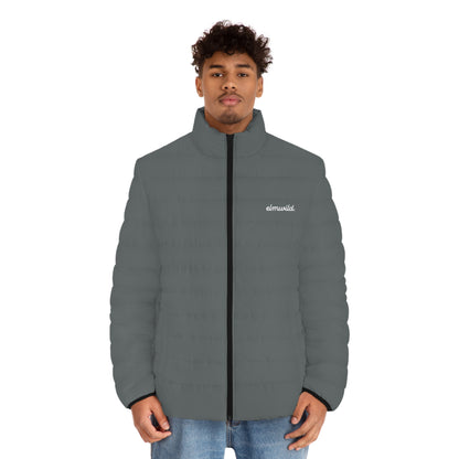 Men's Dark Grey Puffer Jacket — Lightweight Insulated Outerwear