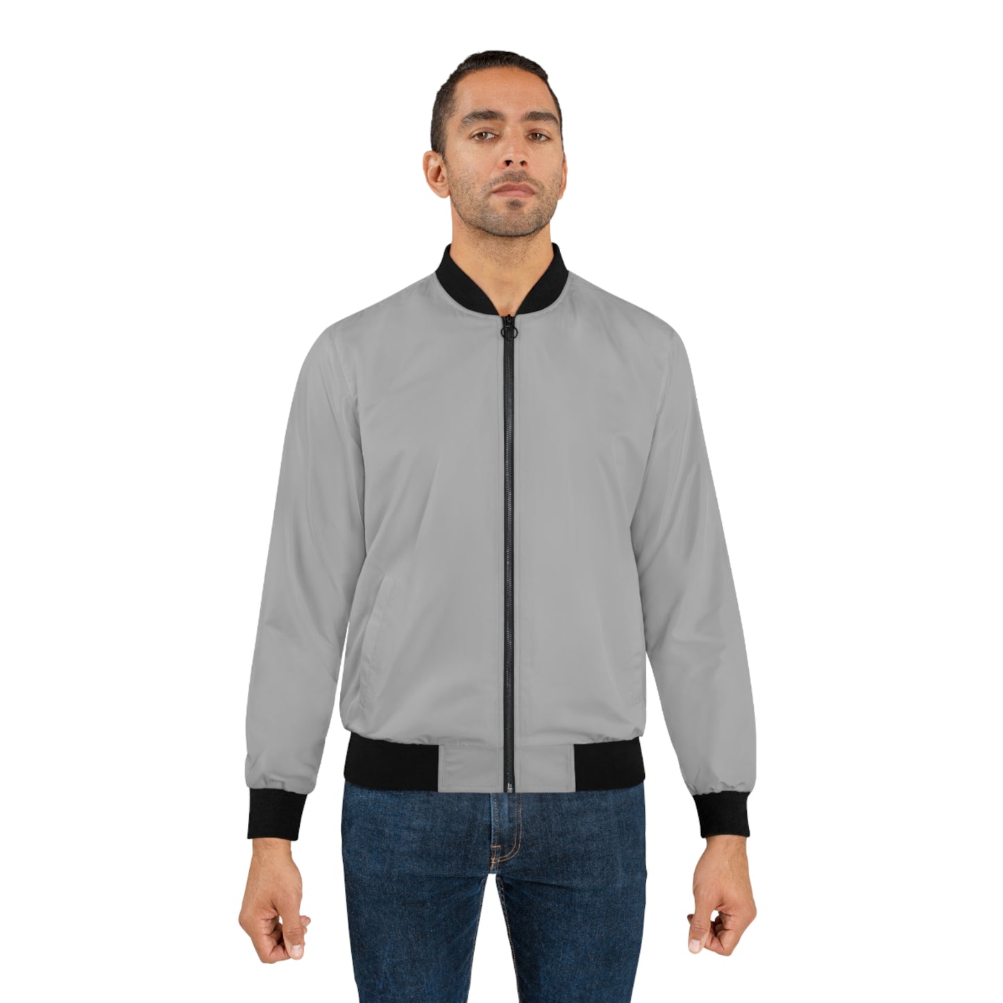 Bomber Jacket- Light Grey
