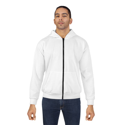 White Zip Hoodie — Zip-Up Hoodie