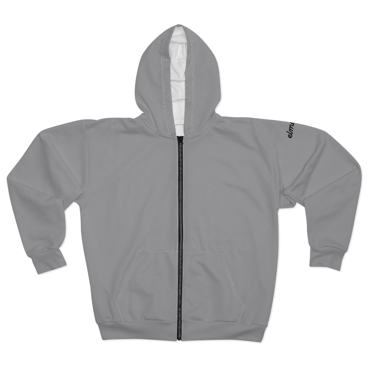 Light Grey Zip Hoodie — Zip-Up Hoodie