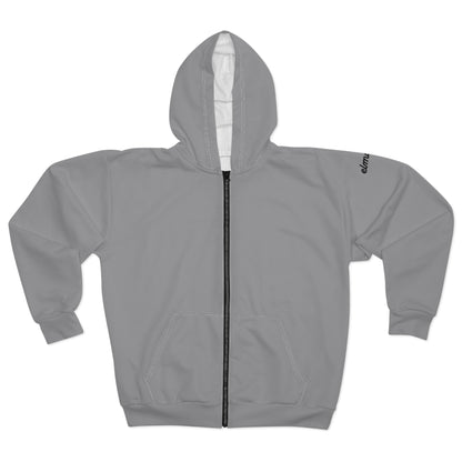 Light Grey Zip Hoodie — Zip-Up Hoodie