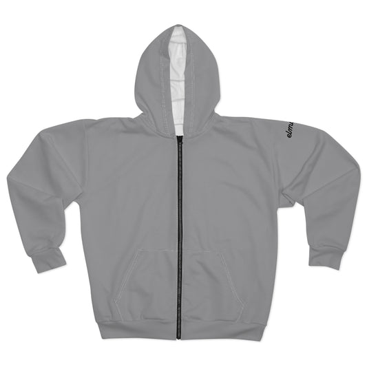 Light Grey Zip Hoodie — Zip-Up Hoodie