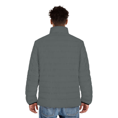 Men's Dark Grey Puffer Jacket — Lightweight Insulated Outerwear